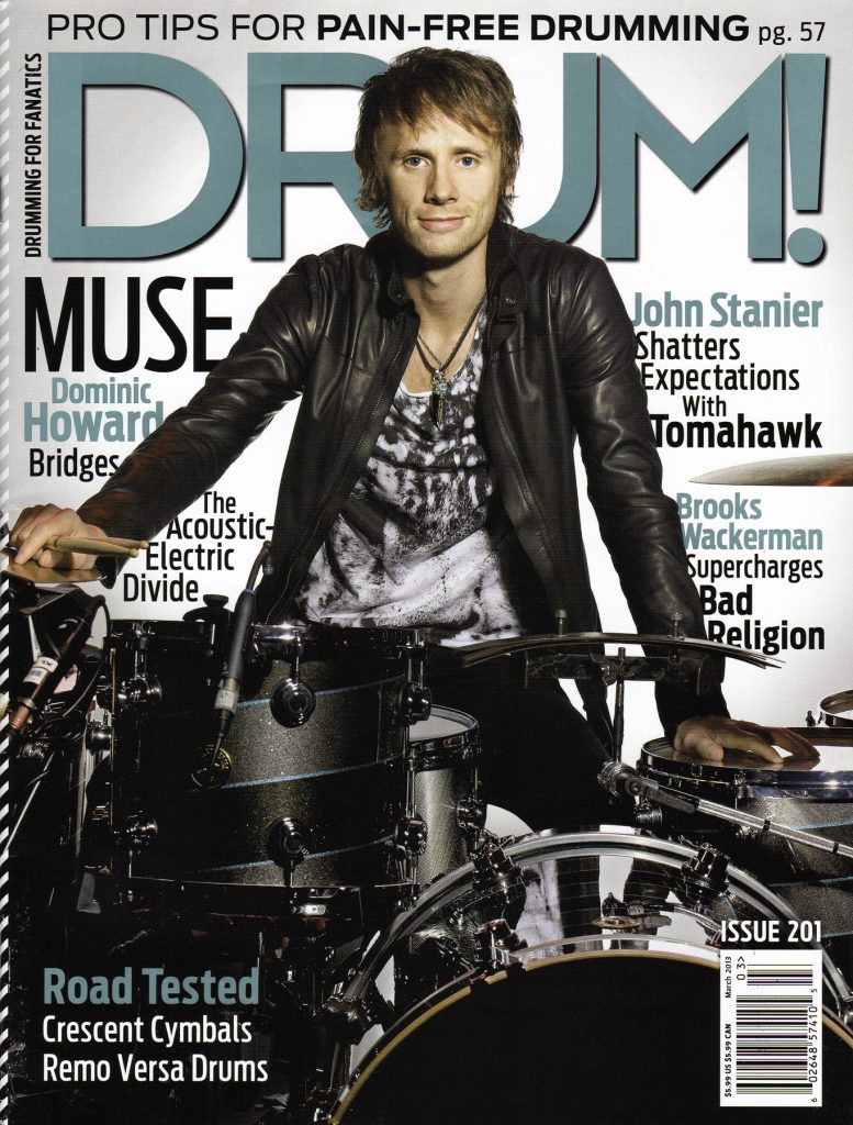Drummer, Dom Howard from the band Muse.