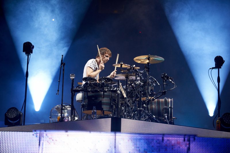 Dom Howard of Muse, live at Manchester.